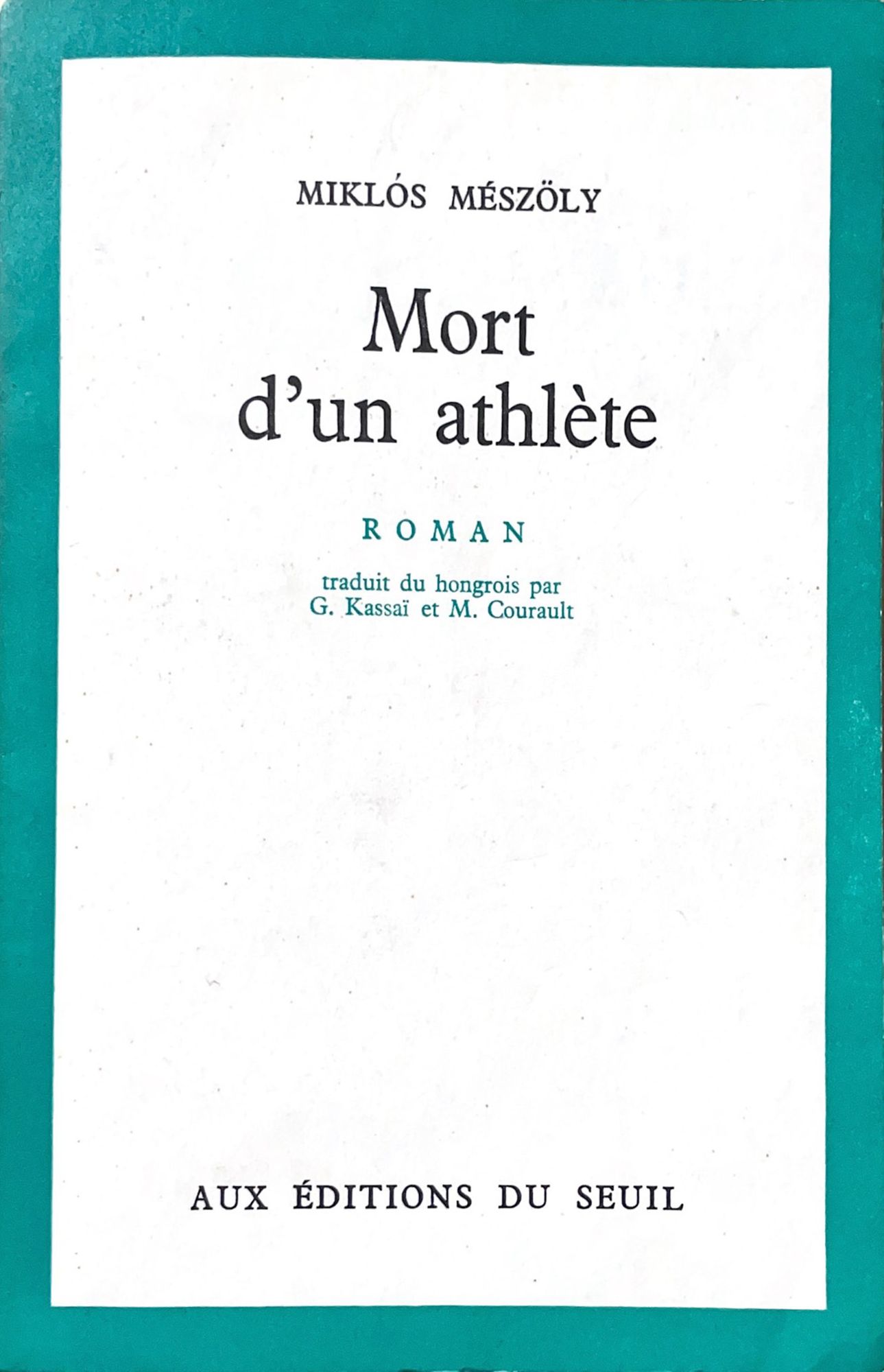 Mort d'un athlète